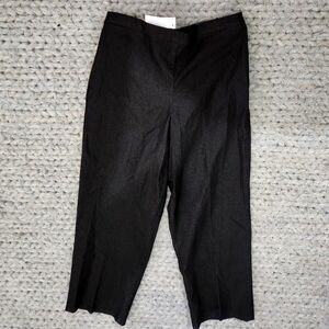 Alfred Dunner Wide Leg Cotton Pants